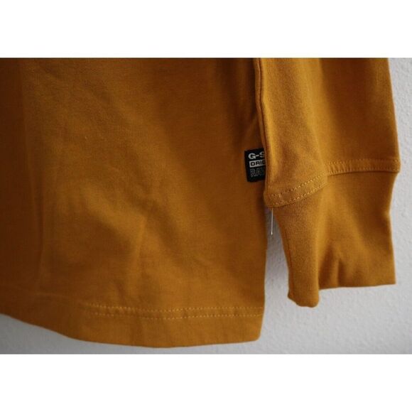 G-Star Raw D20448 336 Men's Sz M Vulcan Rust/Burnt Orange L/S Base-R T-Shirt - Picture 5 of 11